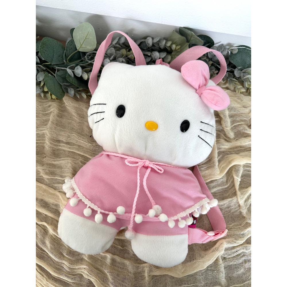 Hello Kitty Sanrio plush backpack Mini‎ pocket poncho starpont pink 2011